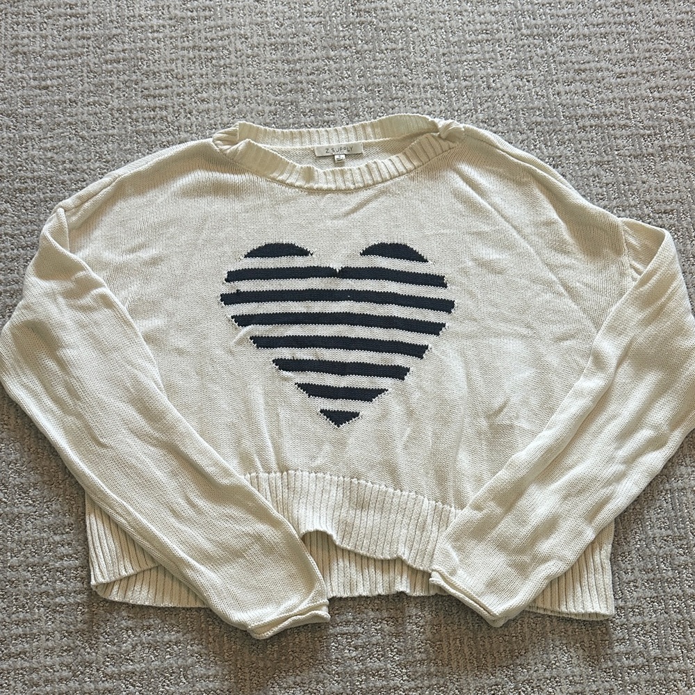 Z Supply Cream Knit Sweater